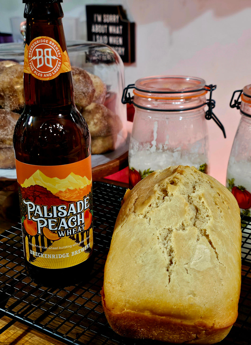 🍑🍞 Savor the Flavor of Colorado: Breckenridge Palisade Peach Beer Bread! 🍞🍑