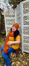 Load image into Gallery viewer, Orange beehive hat!
